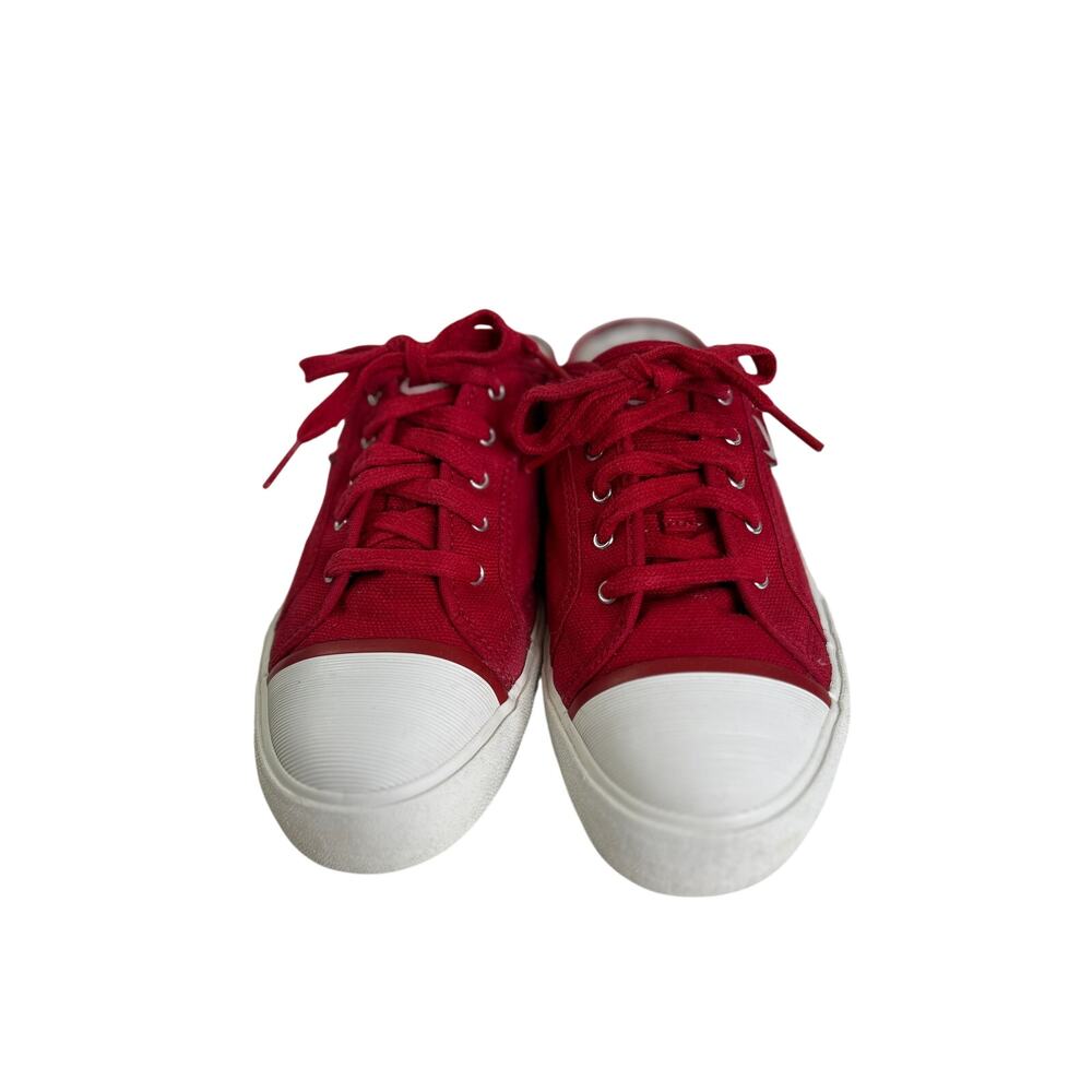 Nike Hermosa Women's Sneakers Y2K Mules SlipOn Red Canvas Platform 8.5 - Picture 2 of 9